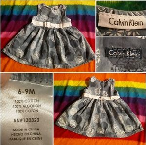 Calvin Klein Baby Girl 6-9 Months Casu/Form Dress